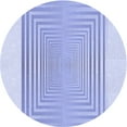 thumbnail image 1 of Ahgly Tapis Rond Lavable en Machine Intérieur Transitionnel Bleu Ciel, 5 Pieds Rond, 1 of 7