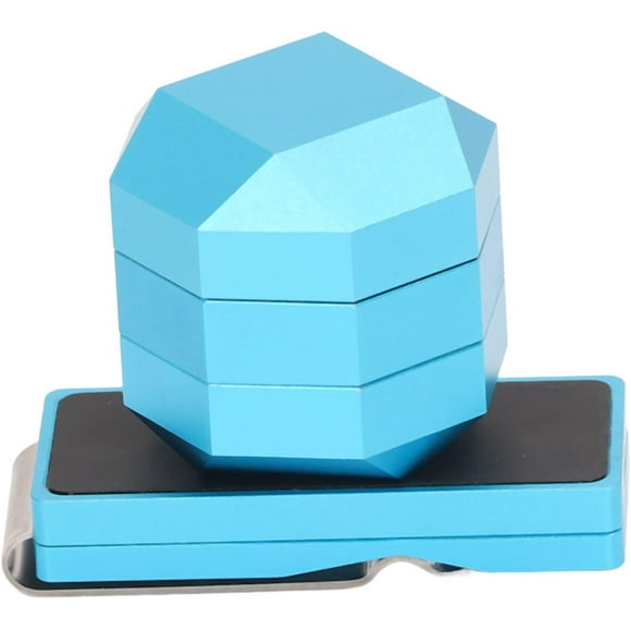 Yazoeia Pool Billiard Cue Chalk Holder, Pocket Pool Magnetic Chalk Holder Aluminium Magnetic Snooker Belt Clip with Chalk Box and Iron Sheet Portable Billiard Chalk Holder Billiard CJC912-202460