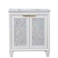 thumbnail image 4 of Trento Single Rectangle Sink Solid Wood Vanity in White/White Carrara, 4 of 11