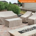 thumbnail image 6 of Modern Leisure Garrison Patio Loveseat Cover, Waterproof, Large, 76"L x 38"W x 38.25"H, 2-Pack, Sandstone, 6 of 13