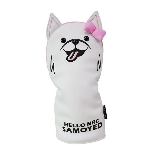 relayinert Golf Club Head Cover Fashion Long Covers PU Protector Club Golf Leather Neck Pink DR
