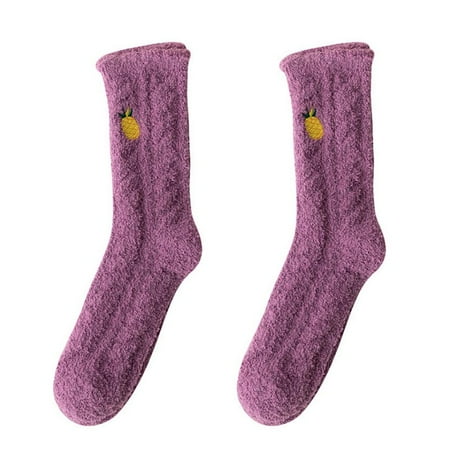 

Women Warm Super Soft Plush Slipper Sock Winter Microfiber Crew Socks Casual Home Sleeping Fuzzy Cozy Sock