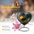 thumbnail image 5 of Midnight Small Ashes Keepsake - Modern Urns For Human Ashes - Adult Heart Shaped Urns - Heart Shaped Decorative Urns - Funeral Urns For Women (Size-3inch,2pcs), 5 of 5