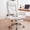 Green, variant on Genpo Cross Legged Office Chair, Criss Cross Desk Chair with Wheels, White Teddy Fleece Big and Tall Reclining Office Chair 500lbs with Foot Rest, Reversible Armrests & Wide Seat