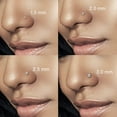 thumbnail image 6 of 20G Stainless Steel ,Nose Rings Studs L-Shape Piercing Body Jewelry 1.5mm 2mm 2.5mm 3mm,8PC,3 colors, 6 of 6