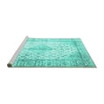 thumbnail image 2 of Ahgly Company Machine Washable Indoor Rectangle Persian Turquoise Blue Traditional Area Rugs, 6' x 9', 2 of 4