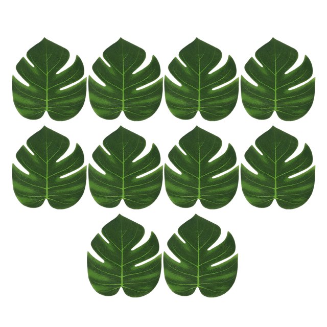 Yuarrent 10 bolsas de impresionantes exhibiciones florales con plantas simuladas y hojas traseras de tortuga, hojas de bambú con espalda de Type3 NO3