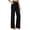 Black, variant on Tqcoqu Womens Drawstring Casual Pants,Elastic Waist Wide Leg Pants with Large Pockets,Black Women's S-XXL
