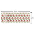 thumbnail image 2 of Geraniums Microwave Oven Cover, Spring Colorful Image of Continuous Pastel Toned Flowers on Plain Back, Water Resistant Organizer with Pockets Kitchen, 36" x 12", White and Multicolor, by Ambesonne, 2 of 4