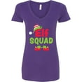 thumbnail image 3 of Inktastic Christmas Elf Squad Women's V-Neck T-Shirt, 3 of 5