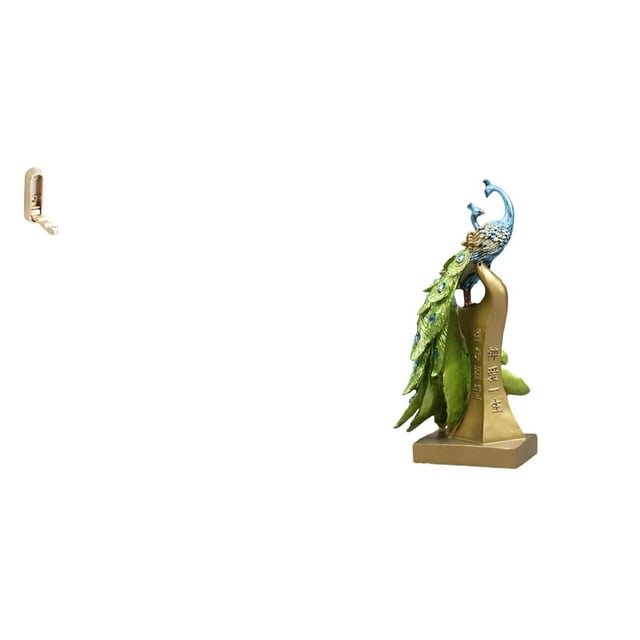 Organizador De Ganchos De Pared Plegable Para Armario De Baño Con Estatua De Pavo Real, Escultura De Animal, Figura Decorativa Para Escritorio, Entrada, Mesa, Centro De Mesa.