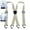 Beige, variant on 4‑Clip Adjustable Suspenders for Men – Heavy Duty Elastic Work Braces, Comfortable Trouser Straps for All‑Day Wear