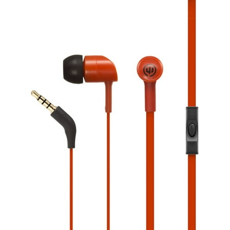 Cherry Headphone - Wicked Wi1452 Havok Earbuds W/Mic Cherry Bomb
