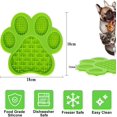 thumbnail image 2 of Alfombrilla para lamer perros, cojín para lamer perros, almohadillas de silicona para lamer perros con ventosas, alfombrilla para lamer perros de alimentación lenta, para baño de perros verde, 2 of 5