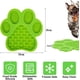 thumbnail image 2 of Estera para lamer perros, cojín para lamer perros, almohadillas para lamer perros de silicona con ventosas, estera para lamer perros de alimentación lenta, para baño de perros verde, 2 of 5