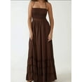 thumbnail image 2 of Textured Maxi Dress with Square Collar, 2 of 5