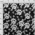 thumbnail image 3 of oneOone Polyester Spandex Black Fabric Jacobean Floral Silhouette Diy Clothing Quilting Fabric Print Fabric By Yard 56 Inch Wide, 3 of 4
