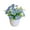Blue, variant on Travelwant Artificial Flowers -Mini Fake Potted Silk Flowers for Home Decor Wedding Office Tabletop Decoration