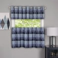 thumbnail image 2 of PowerSellerUSA Farmhouse Curtains 10-Grommet Plaid Valance, Kitchen Décor Buffalo Plaid Curtains, Classic Country Plaid Gingham Checkered Design, 58" W x 14" L, Blue, 2 of 4