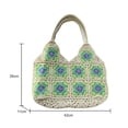 thumbnail image 4 of Bolsa Bolso de playa de moda Bolso de mano de ganchillo informal Gran capacidad para viajes de playa de verano Tmvgtek Para estrenar, 4 of 4