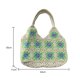 thumbnail image 3 of Bolsa de playa de moda con costuras de flores informales para viajes de verano en la playa (verde) Likrtyny Para Estrenar, 3 of 9