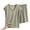 Army Green, variant on Hfnxid Plus Size Pajamas for Women Set Women's Casual Loose Stripe Round Neck Short Sleeved Shorts Pajamas Suit