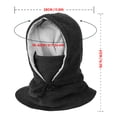 thumbnail image 2 of Men Women Winter Balaclava Warm Windproof Fleece Lining Drawstring Neck Gaiter Cycling Hiking Running Outdoors Hat, 2 of 6