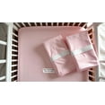 thumbnail image 5 of My Bed Linens’ Silky Smooth, Hypoallergenic TENCEL™ 300 TC Baby Crib Sheets, Pink, 2 Sheets Per Pack, 5 of 6