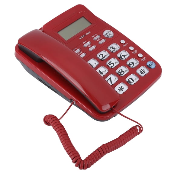 Teléfono comercial, W520 Teléfono de identificación de llamadas Teléfono de oficina Teléfono Valor excepcional
