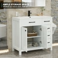 thumbnail image 4 of Eclife 36 in White Bathroom Vanities with Integrated Sink Top, Contemporary, 1 Pack, 4 of 7