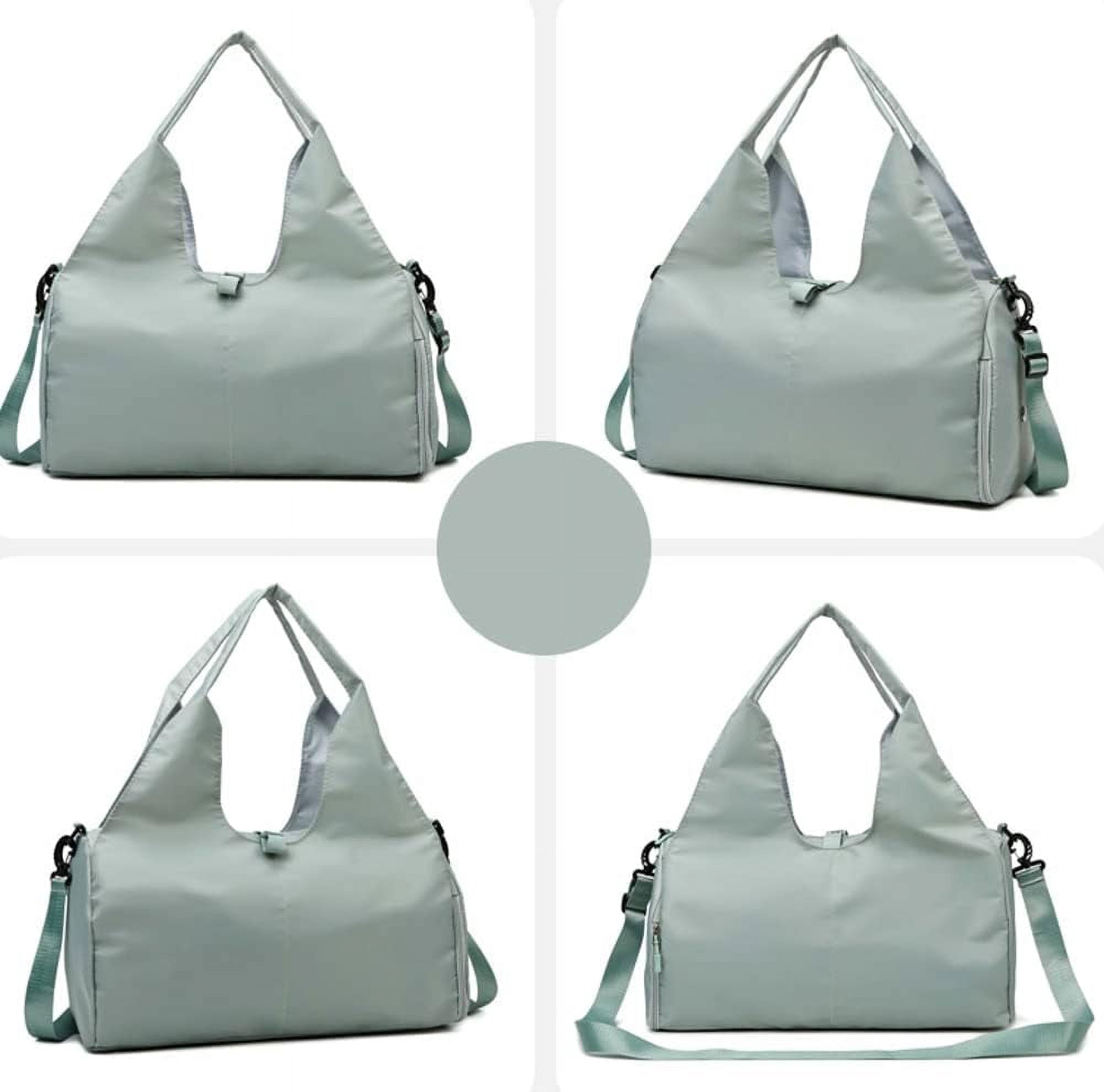 Kukuzhu Gym Bag for Women with Shoe Compartment,Waterproof Gym Tote Corssbody Bag Sports Travel Duffle Bag for Vacation Yoga 2023