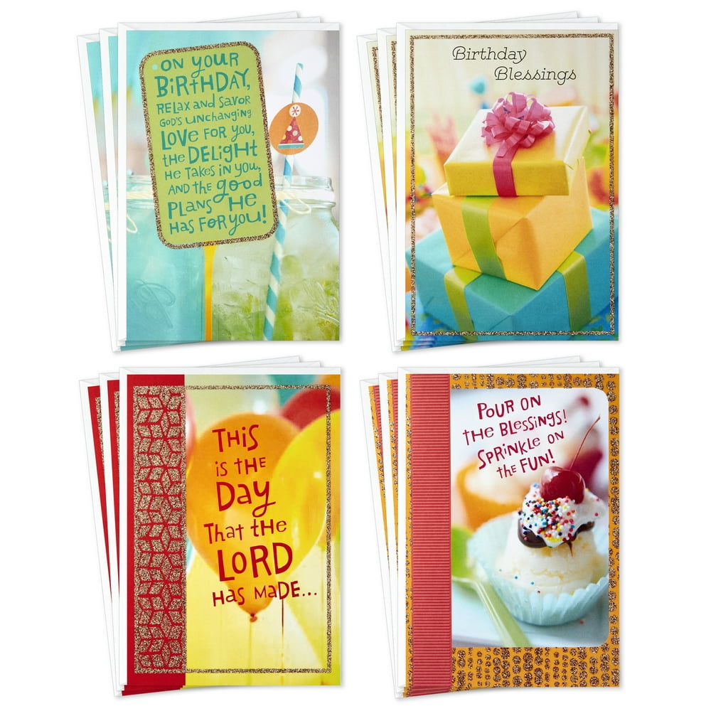 Dayspring Assorted Religious Birthday Cards (Christian Blessings, 12
