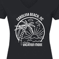 thumbnail image 4 of Inktastic Summer Vacation Mode Carolina Beach North Carolina Women's V-Neck T-Shirt, 4 of 5