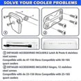 thumbnail image 2 of Igloo-Compatible Cooler Hinge and Latch Replacement Kit with Screws, 2 of 5