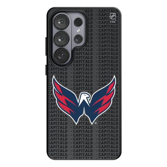 Keyscaper Washington Capitals Text Backdrop Galaxy Magnetic Bump Case