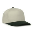 thumbnail image 4 of Outdoor Cap High Profile Baseball Cap – Structured Cotton Dad Hat Style, Adjustable Snapback, One Size, Ivory/Dark Green, 4 of 7