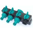 thumbnail image 1 of Distribuidor de agua de 4 vías, divisor de manguera, conector de manguera de jardín, conector en Y, separador de agua para grifo, 1 of 5