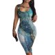 thumbnail image 2 of Vestido ajustado sin mangas con hombros descubiertos estampado Sexy informal de verano a la moda para mujer Fridja  hjkh4563, 2 of 4