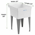 thumbnail image 2 of Mustee Utilatub Freestanding 20 in. Thermoplastic Laundry Sink/Utility Tub , White, 2 of 4