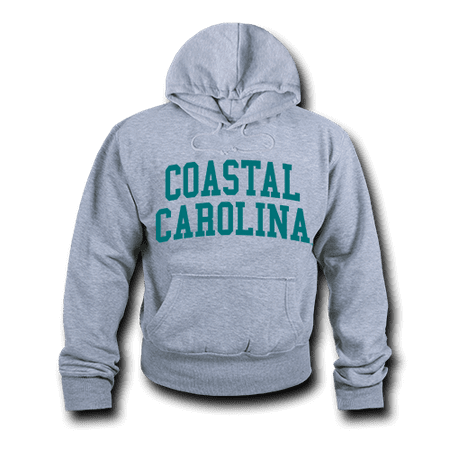 Ncaa Mens Hoodie - NCAA Coastal Carolina University Hoodie Sweatshirt Game Day Fleece Heather Grey Large