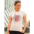 thumbnail image 2 of Realistic Heart Love You T-Shirt Women -Image by Shutterstock, Female XX-Large, 2 of 4