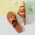 thumbnail image 2 of Ataiwee Women's Flat Slide Sandals - Comfortable Summer T- Strap Slip on Thong Flip Flops., 2 of 6