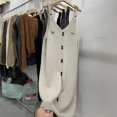 thumbnail image 1 of Generic Gray Knitted Suspender Skirt Dress Women's Spring and Autumn Clothes 2025 New Loose Mid-Length Sweater Suspender Skirt Outer Wear, 1 of 1