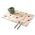 thumbnail image 1 of Flmtop Wear-Resistant Drain Mat Practical Dish Drying Mat Quick Dry Versatile Countertop Drain Mat Modern Placemats for Drinks Bar Home (Only Mat Included), 1 of 9