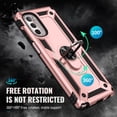 thumbnail image 4 of Allytech Moto G Stylus 2022 Case with Kickstand, Ring Holder Kickstand Military Grade Shockproof Anti-scratch Protective Compatible with Car Mount Case Cover for Motorola G Stylus 2022 -Rosegold, 4 of 6