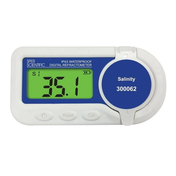 Waterproof Digital Refractometer - 0% - 85% Salinity