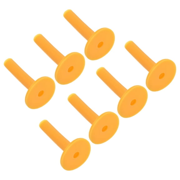 Uxcell 3.4 Inch Training Driving Range Tee Stable Ball Holder Rubber Golf Tee 10 Pack Yellow