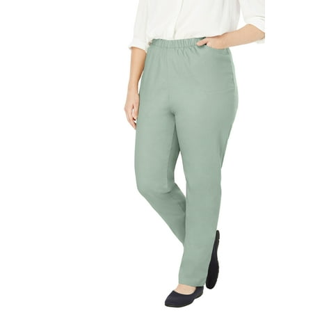 Woman Within Plus Size Petite Straight Leg Fineline Jean