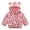 Deep pink, variant on GYRATEDREAM Toddler Girls Boys Fleece Hoody Jacket Zip Up Teddy Coat Warm Winter Outwear 2-7T