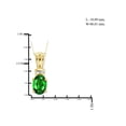 thumbnail image 2 of 0.83 Carat T.G.W. Chrome Diopside Gemstone and 1/20 Carat T.W. White Diamond Pendant, 2 of 4